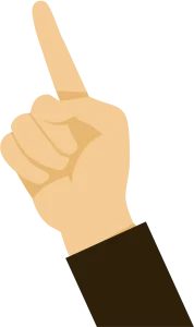 Pointing hand Pointing hand